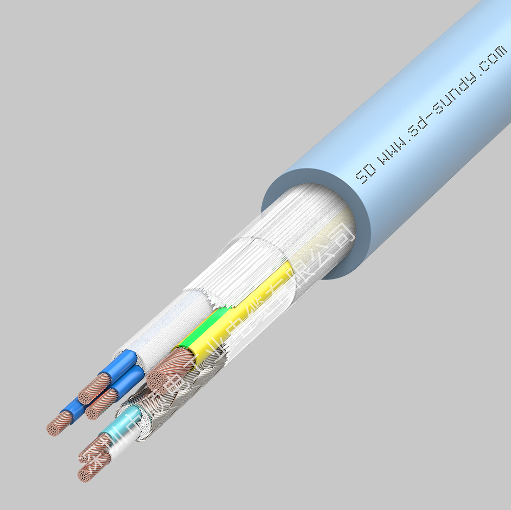 CDF100順電高柔性PVC材質(zhì)拖鏈信號電纜